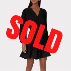 Black Milly Liv Pleated Dress Size 2 NWT